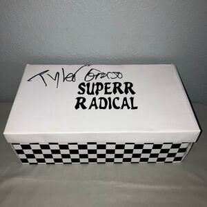 Superrradical Signed Tyler Grosso Checkered Shoes Euro 43 (10M USA) Autographed